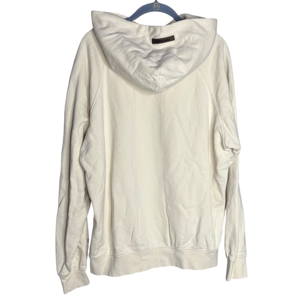 Fear of God Essentials Hoodie oat off white cream mens size medium cotton - Picture 3 of 6
